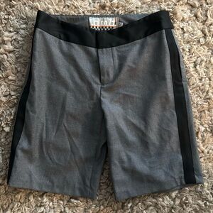 L.A.M.B. Gwen Stefani Grey Black Trouser Shorts size 4